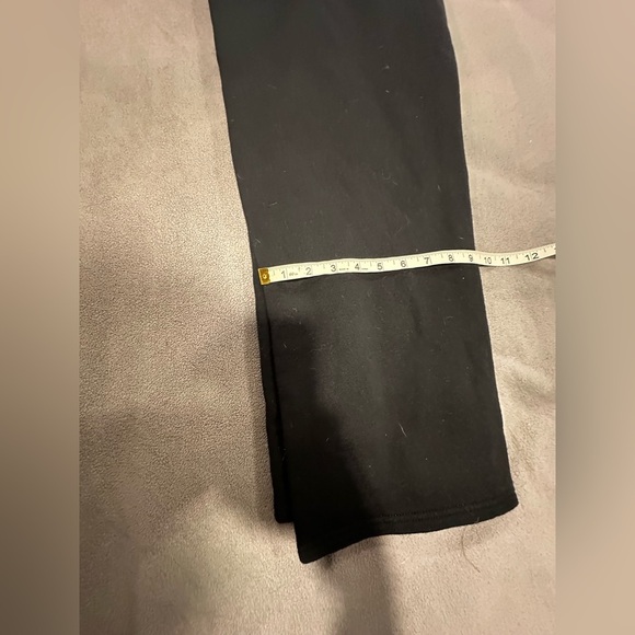 women’s black drawstring Wide Leg Fruit of the Loom Lounge Pants. Pockets. Sz: M - Picture 8 of 10